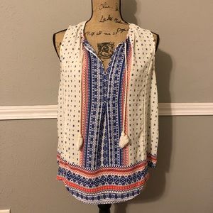 Patterned Boutique Tank Top